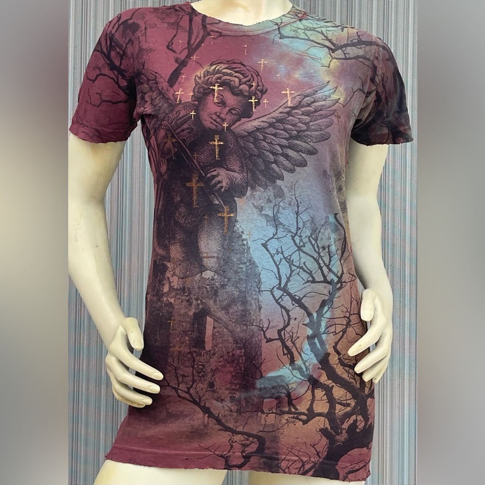 Sinful by Affliction shirt size L Juniors new without the tags - Picture 7 of 11